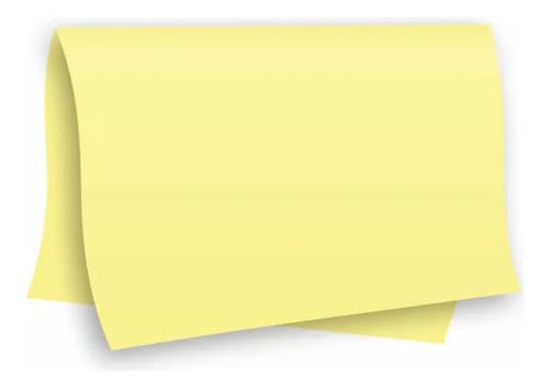 Papel Color Set A2 Cartolina Dupla-Face Amarelo Pastel 20 Folhas 48x66 cm Romitec