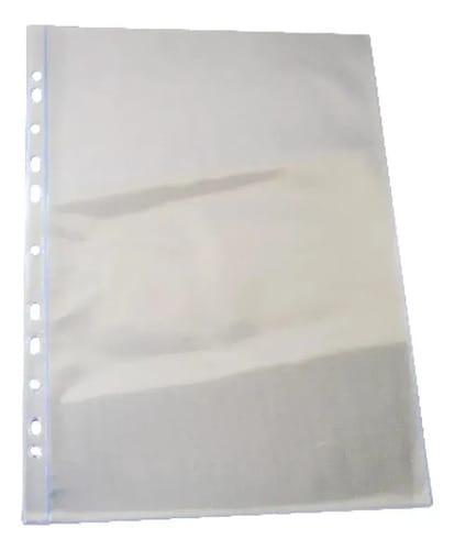 Protetor Documento A4 Certidão Furação Universal (11 Furos) PVC 22x32 cm Transparente 10 Unidades PlastPark