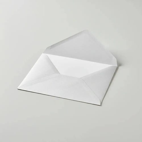 Envelope Convite 120 g/m² e Cartões 120 g/m² 20x13 cm Metálico 14x21 cm Branco 25 Unidades Romitec - Imagem 5