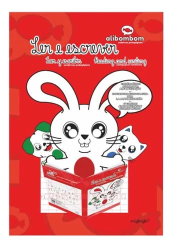 Caderno Alibombom Brochurão 60 Folhas Capa Flexível Pautas Numeradas 123x 31x22 cm Vermelho Romitec