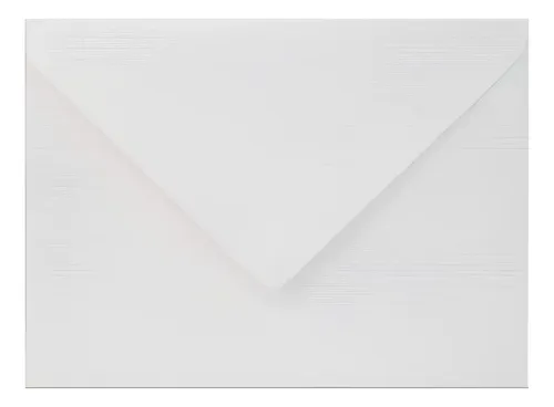 Envelope Convite 120 g/m² Textura Linho 16x22 cm Branco 50 Unidades Romitec