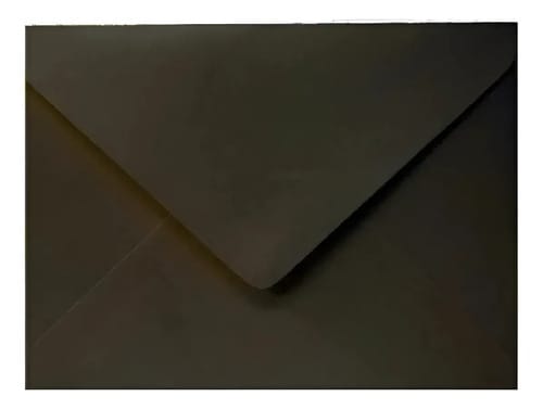 Envelope Convite 120 g/m² 16x22 cm Preto 10 Unidades Romitec
