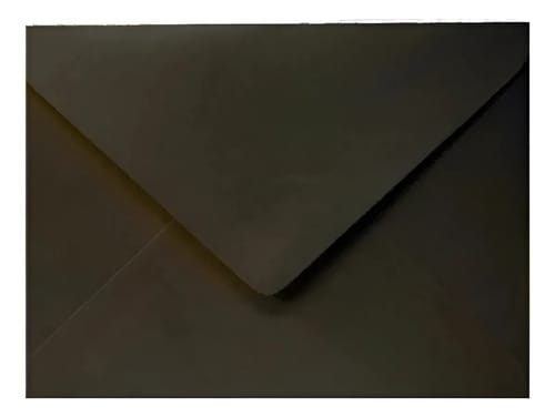Envelope Convite 120 g/m² 16x22 cm Preto 50 Unidades Romitec