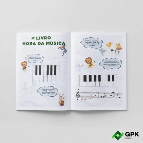 Abc Hora da Música com Atividades Inicialização Musical 31x22 cm Preto 52 Páginas Romitec - Imagem 2