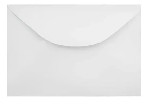 Envelope Visita Branco 12x8 cm 500 Unidades Romitec