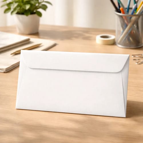 Envelope Ofício 90 g/m² Caixa de Cartão 11x23 cm Branco 100 Unidades Romitec - Imagem 3