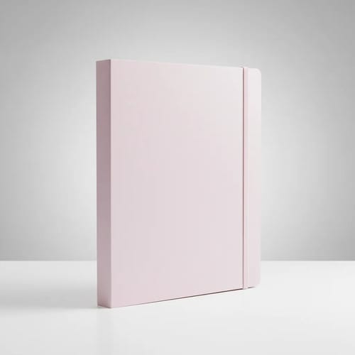 Fichário Colegial PP Lombada 4 cm com Elástico 10 Sacos e 20 Folhas 20x26 cm Rosa PlastPark - Imagem 3
