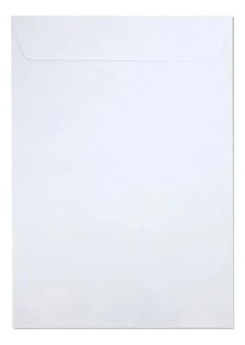 Envelope Saco 75 g/m² Br34 24x34 cm Branco 250 Unidades Romitec
