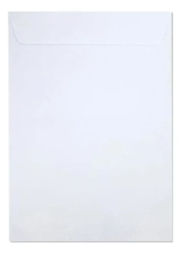 Envelope Saco 75 g/m² Br23 16x23 cm Branco 250 Unidades Romitec