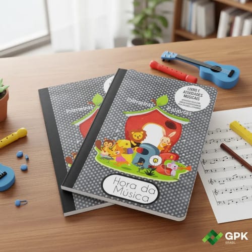 Abc Hora da Música com Atividades Inicialização Musical 31x22 cm Preto 52 Páginas Romitec - Imagem 7
