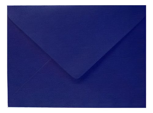 Envelope Convite 120 g/m² Textura Linho 16x22 cm Azul 10 Unidades Romitec