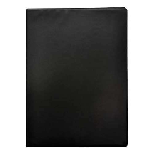 Pasta Catálogo Ofício 10 Sacos em PP Ultra Transparente PVC 4 Colchetes 24x33 cm Preto PlastPark