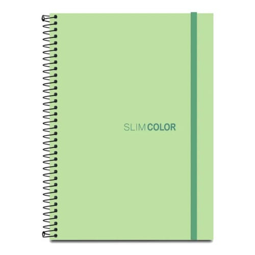 Caderno Universitário 10x1 160 Folhas Espiral Capa PP com Bolsa e Elástico 20x28 cm Verde Romitec